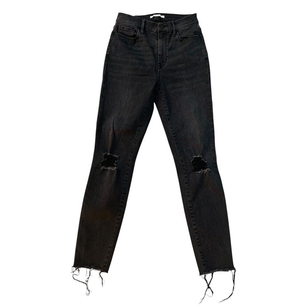 Pacsun Women's size 26 Charcoal High Rise Jegging  Distressed Stretch Jeans